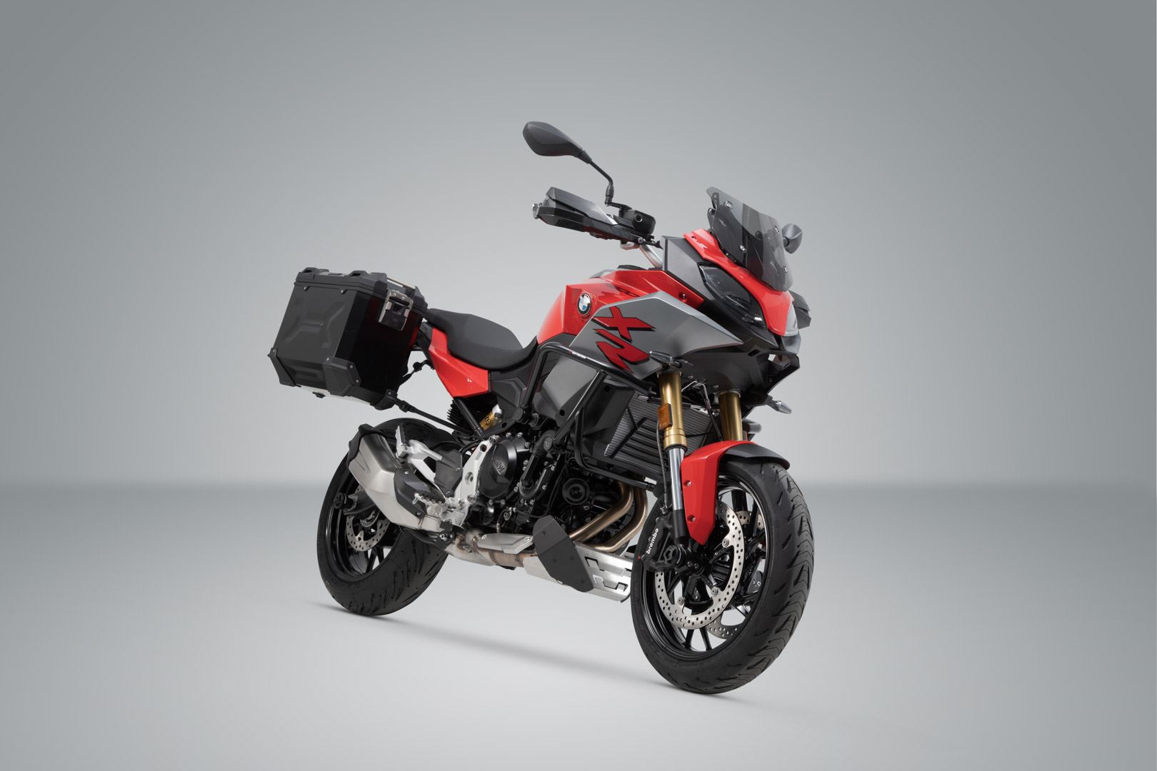 TRAX ADV aluminium case system Black. 37/37 l. BMW F 900 R / XR (19-24).