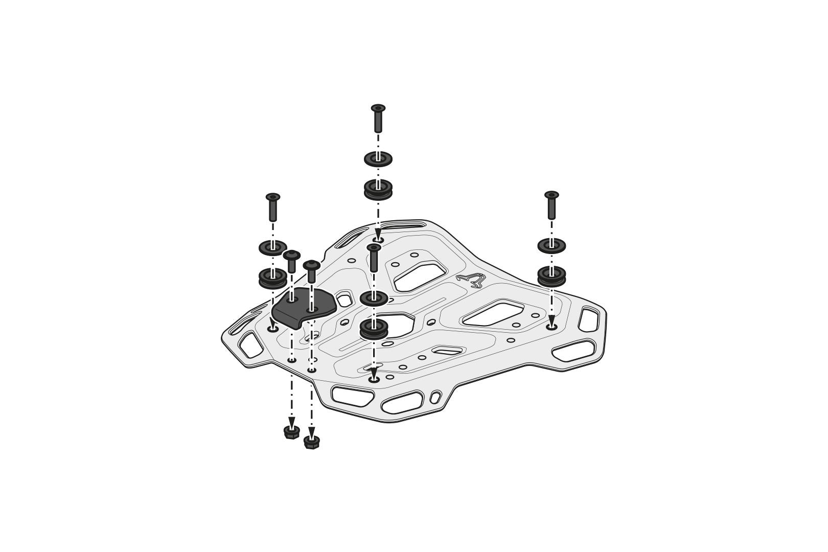TRAX ADV top case system Silver. Yamaha Tracer 7 / GT (25-).