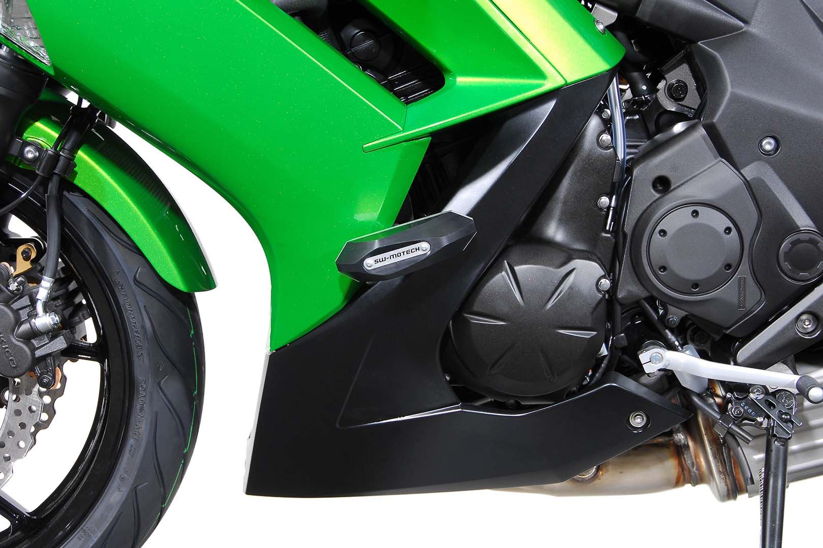 Frame slider kit Black. Kawasaki ER-6f (12-16).