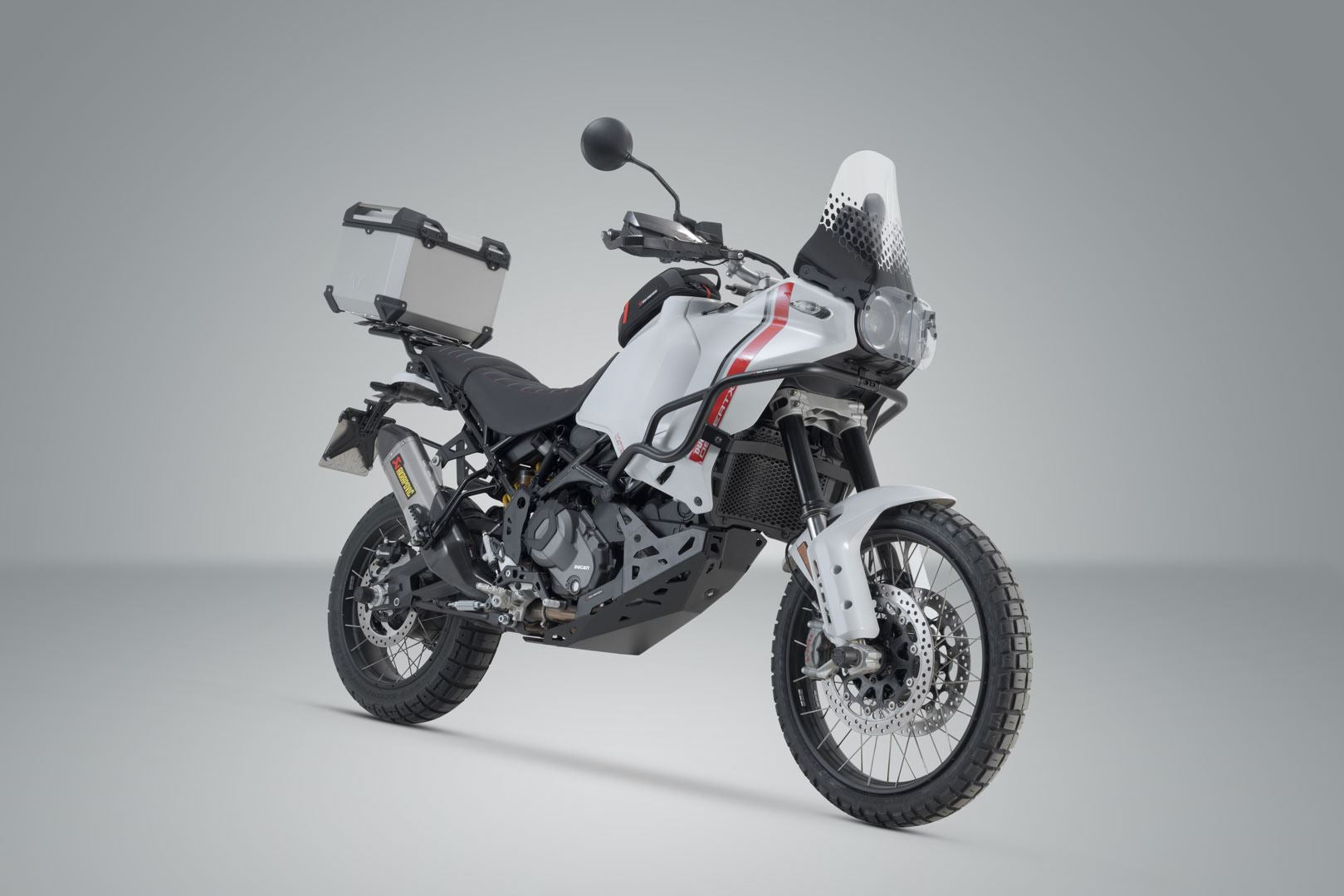 TRAX ADV top case system Ducati DesertX (22-) Silver