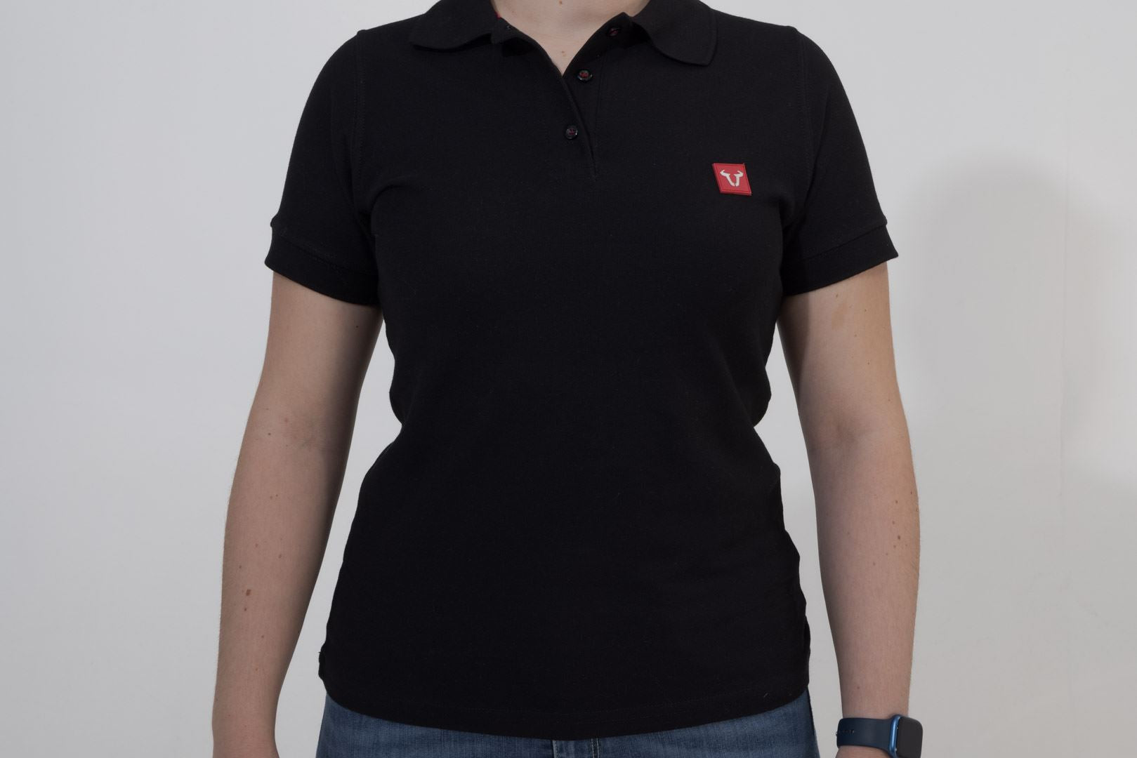 Polo shirt Core Line. Black. Women. Size M.