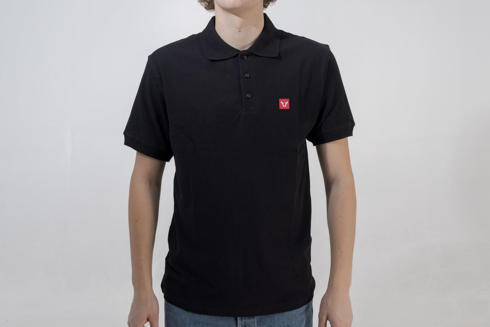 Polo shirt Core Line. Black. Men. Size M.