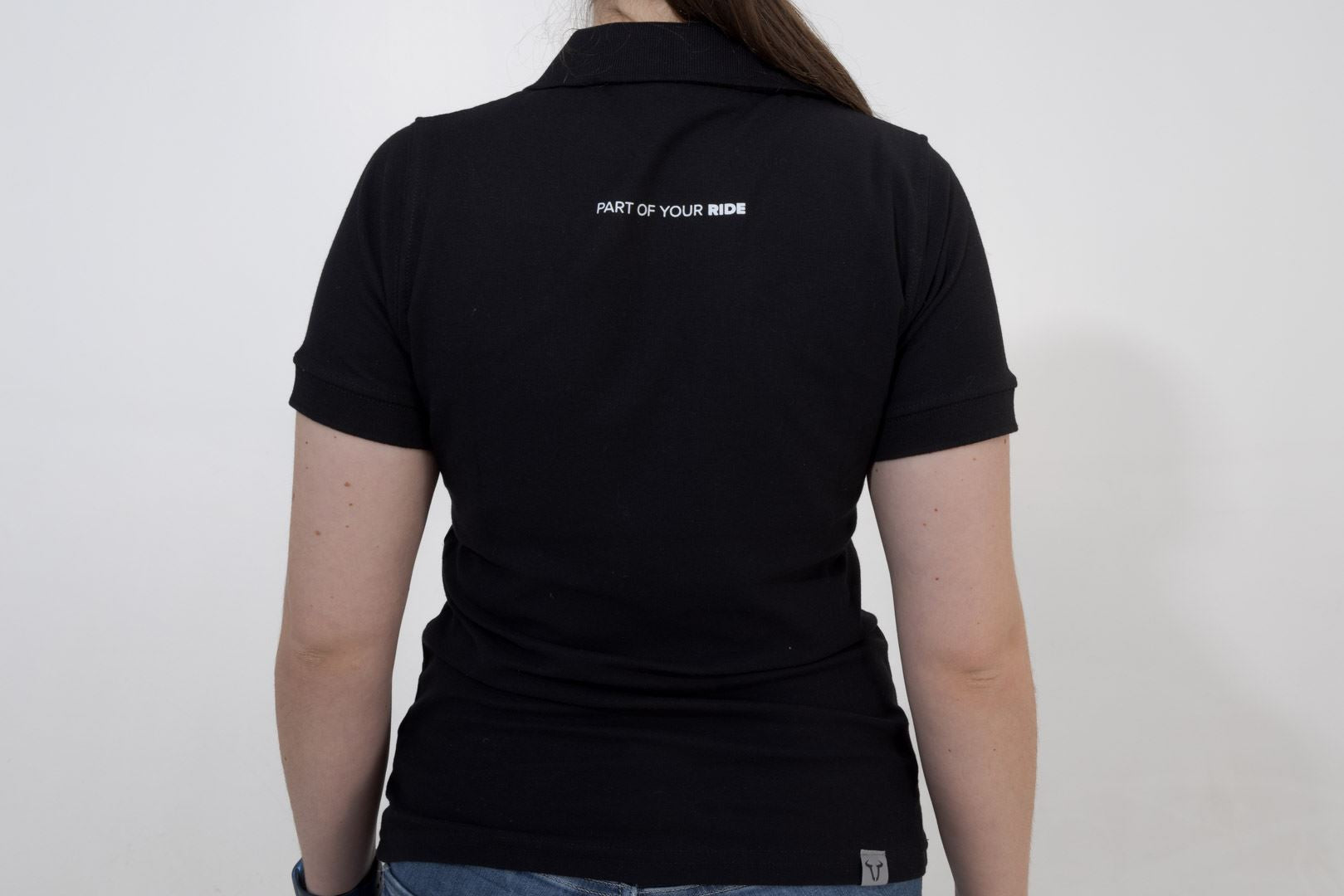 Polo shirt Core Line. Black. Women. Size S.