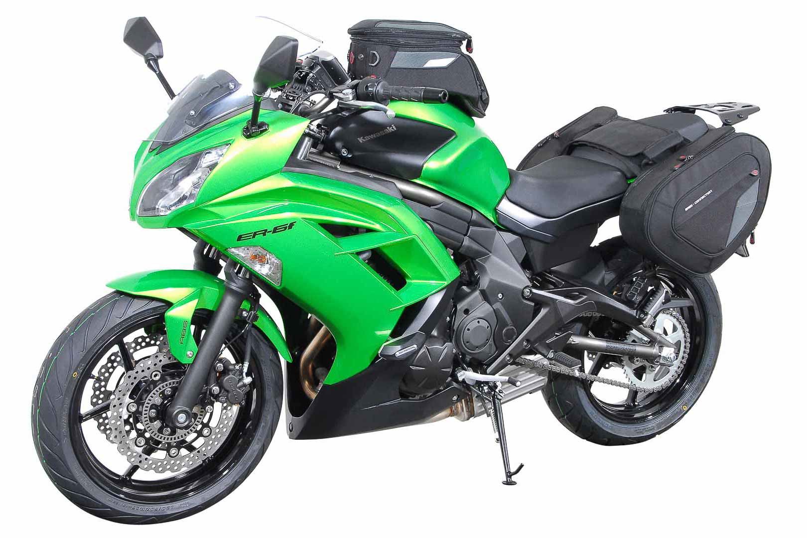 Frame slider kit Black. Kawasaki ER-6f (12-16).