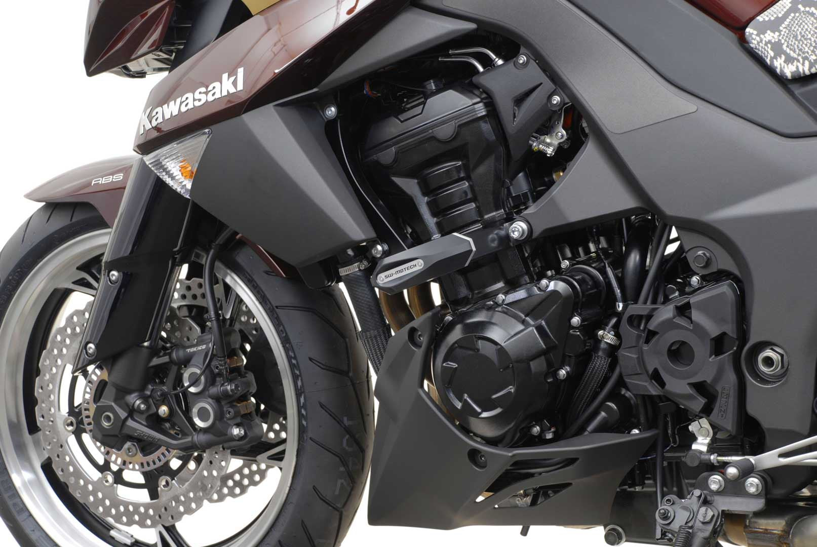 Frame slider kit Black. Kawasaki Z 1000 (10-).