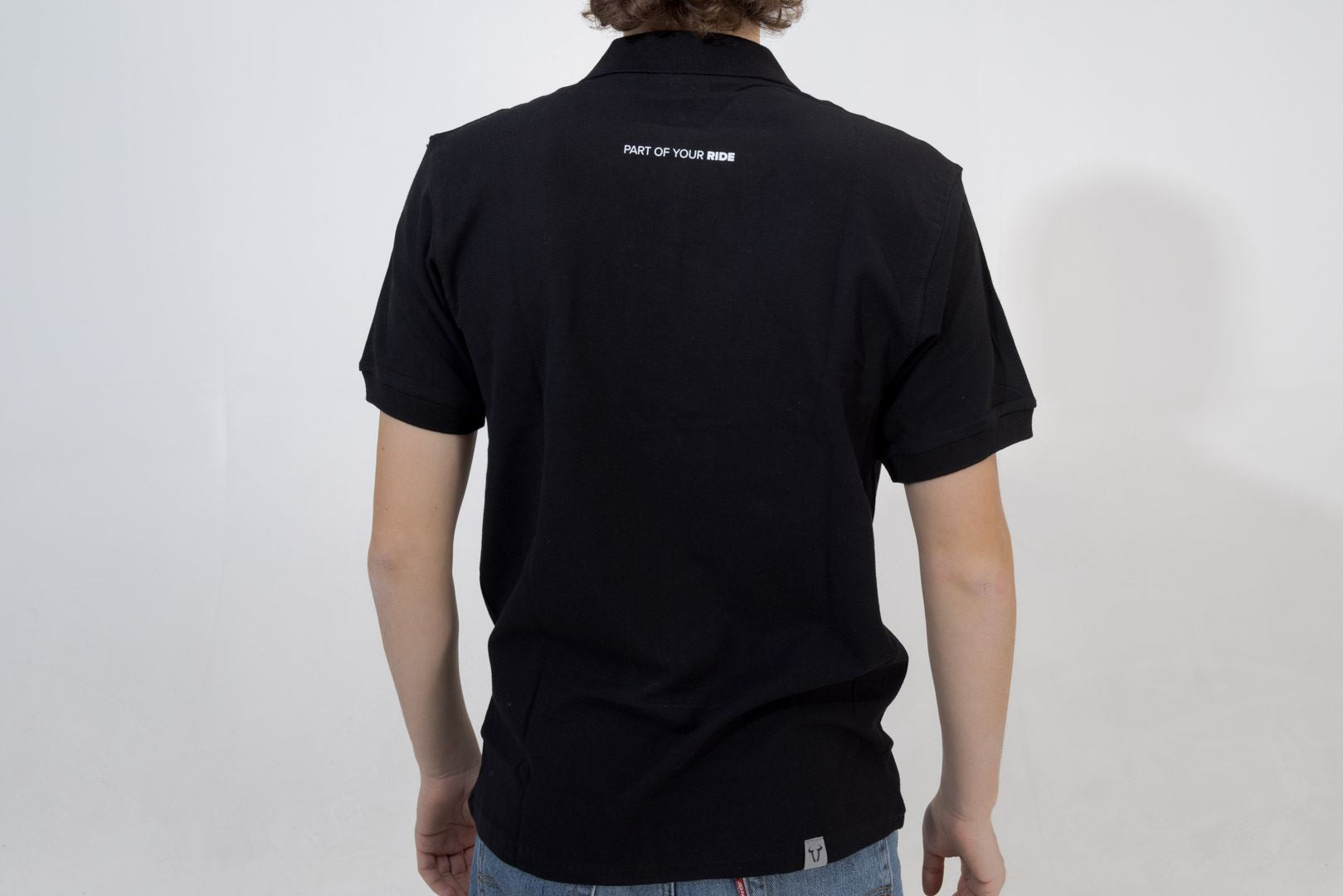 Polo shirt Core Line. Black. Men. Size L.