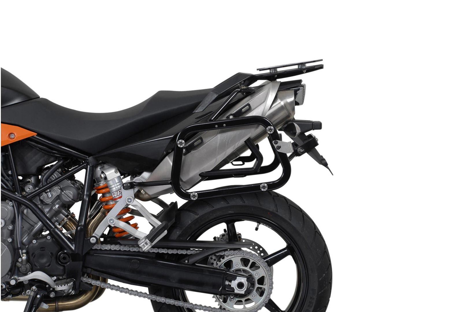 TRAX ADV aluminium case system Silver. 45/45 l. KTM 990 SM / SM-T / SM-R / 950 SM