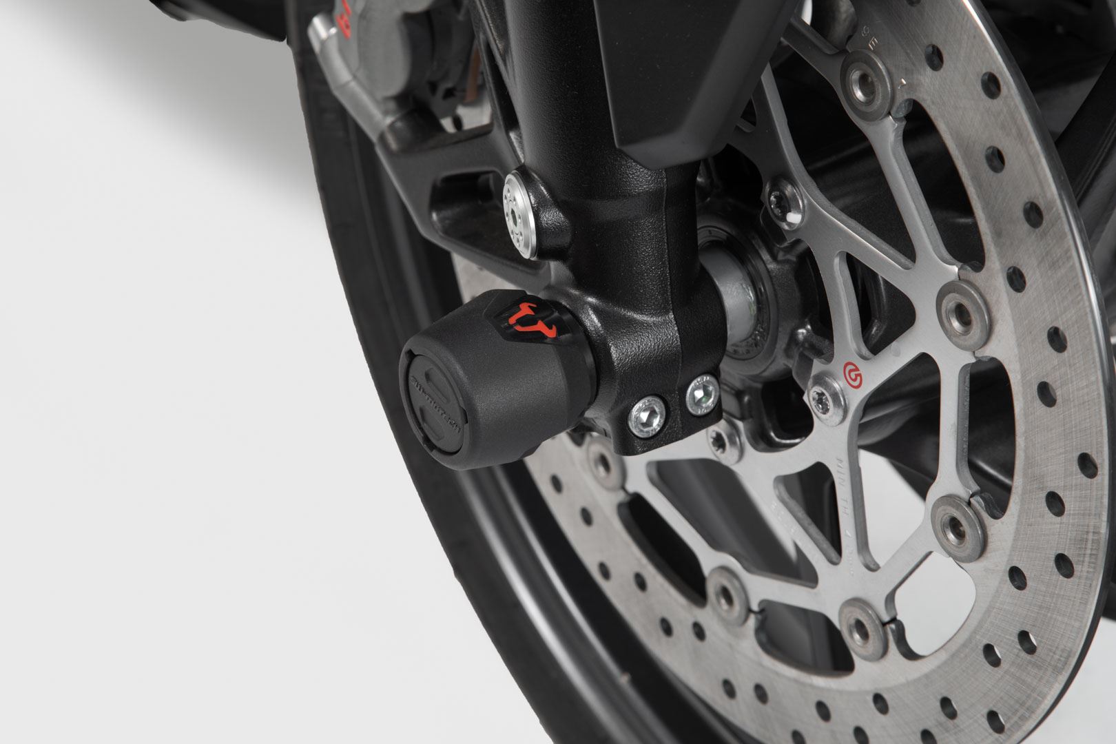 Slider set for front axle Black. Kawasaki models, Husqvarna Nuda 900.