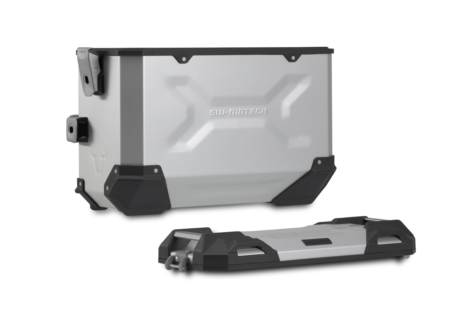 TRAX ADV aluminium case system Silver. 45/37 l. 790 Adv/R, 890 Adv/R, 890 SM T.