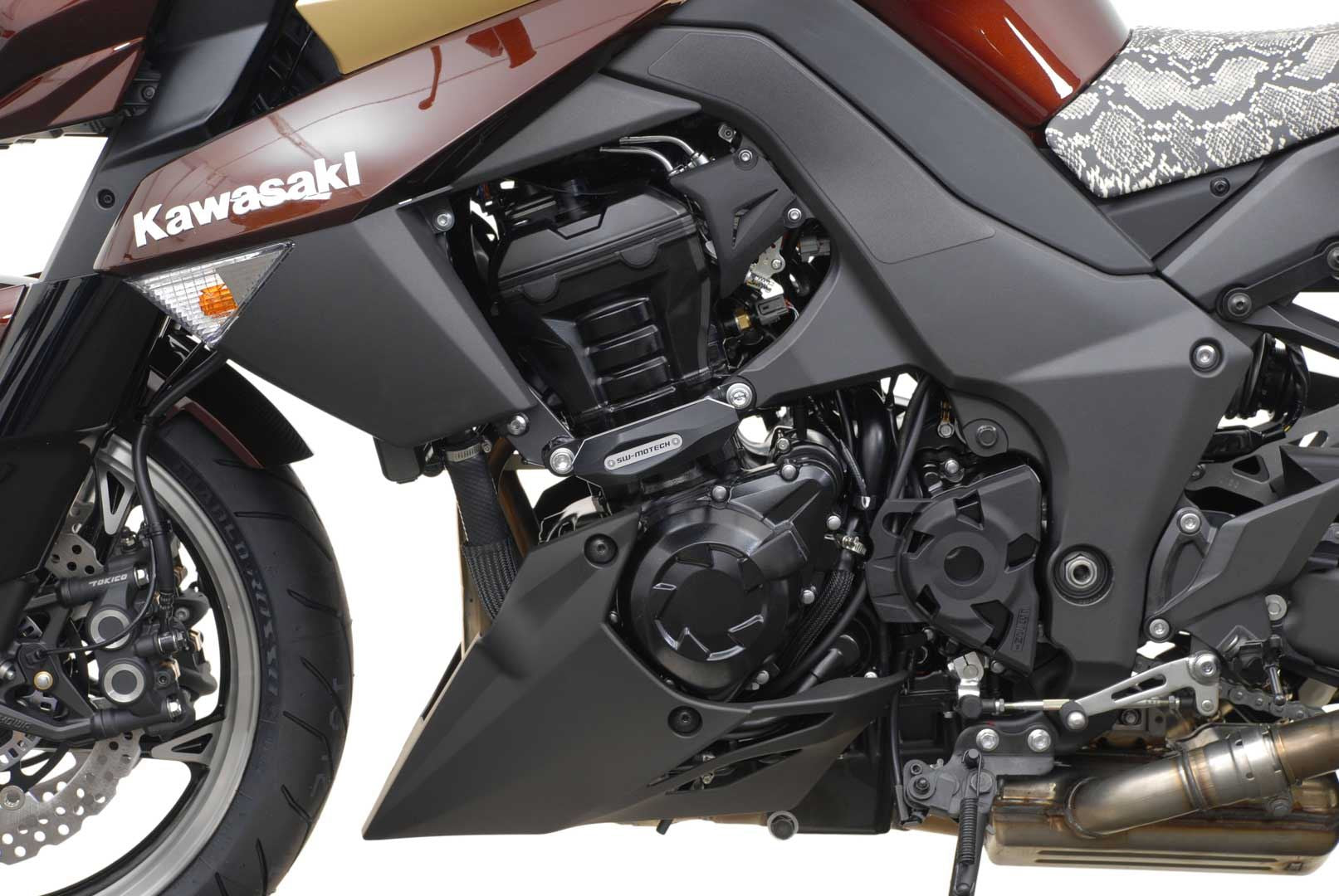Frame slider kit Black. Kawasaki Z 1000 (10-).