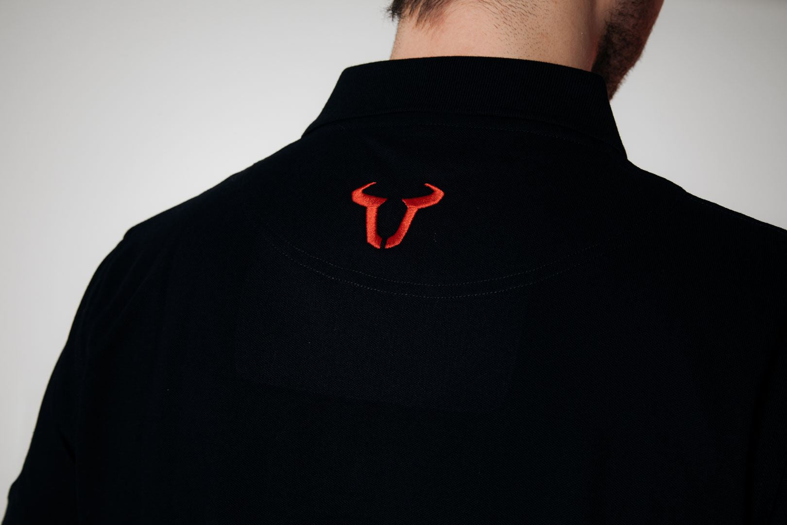 Team polo shirt Core Line. Black. Men. Size S.