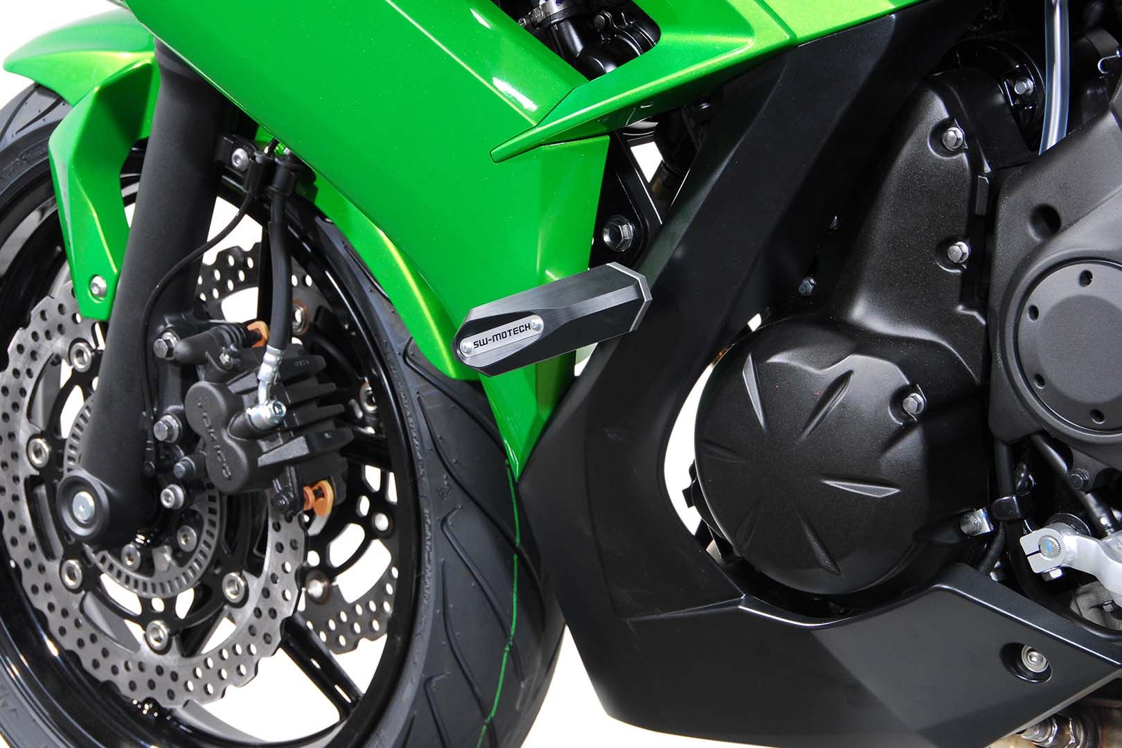Frame slider kit Black. Kawasaki ER-6f (12-16).